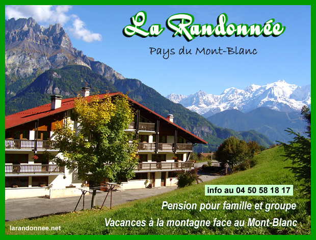 LA RANDONNE PENSION A LA MONTAGNE AU PAYS DU MONT BLANC